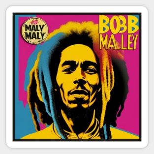 Reggae Music Legend Vinyl Record Artwork Sticker